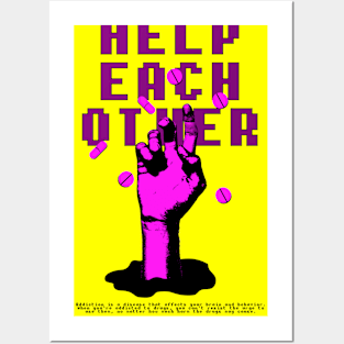 Help each other - Drug Abuse Posters and Art